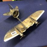 RETRO CHROMIUM AEROPLANE HOLDER