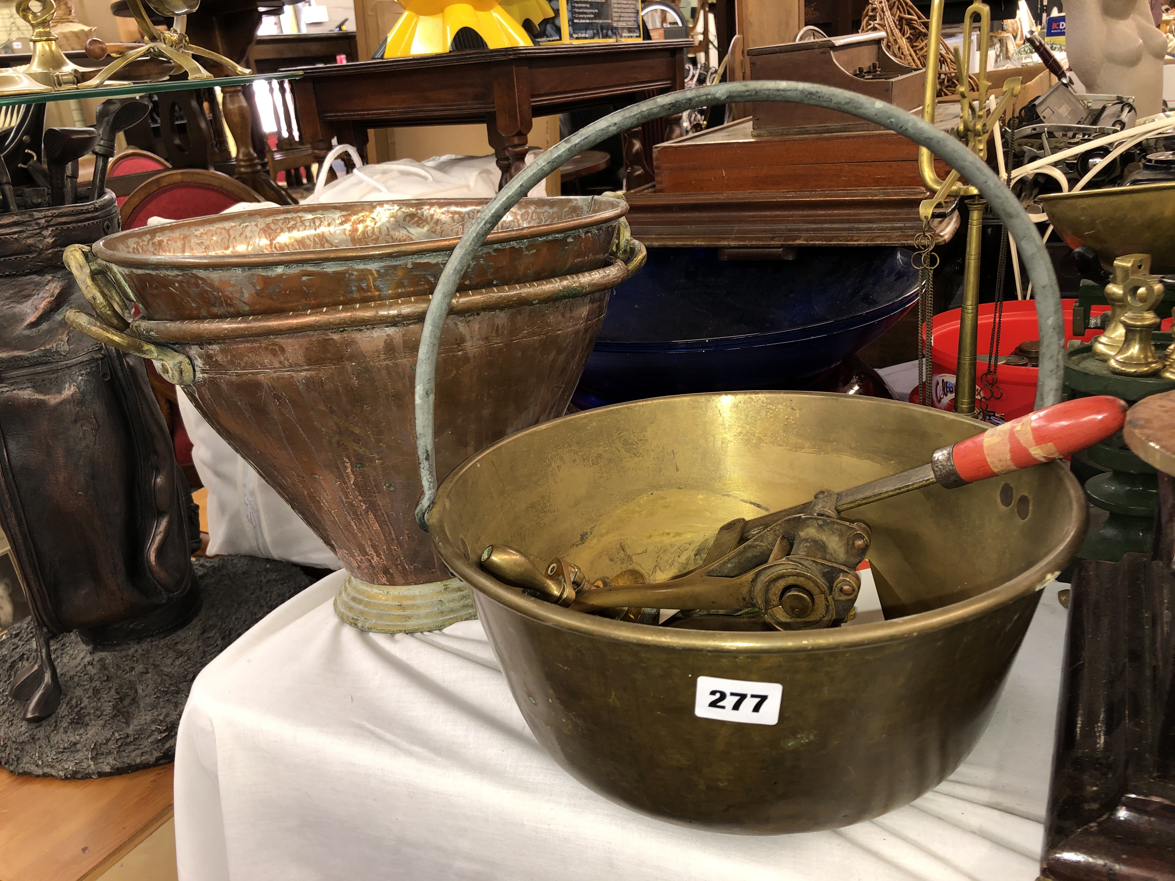 BRASS PRESERVE PAN,