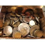 TIN OF MIXED WORLD COINS