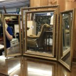 GILT TRIPLE MIRROR