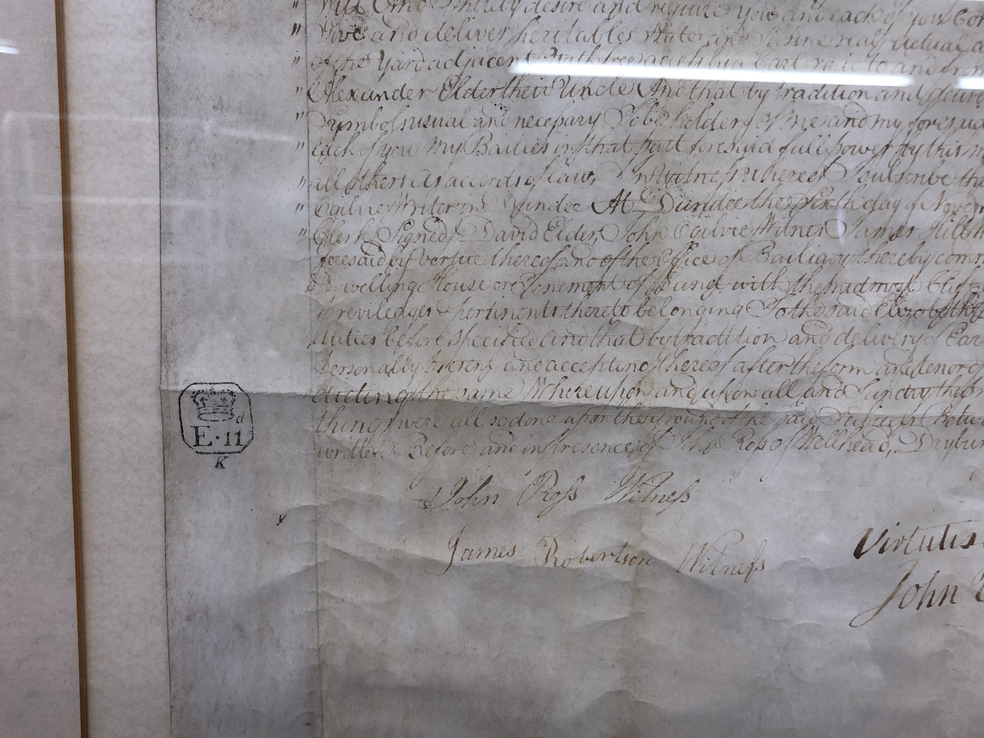 PARCHMENT INDENTURE F/G 70 X 81CM APPROX - Image 2 of 4