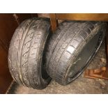 TWO VEHICLE TYRES 215/45ZR17 AND 215/45R17 91V