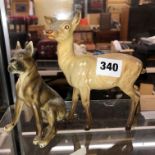 BESWICK DOE AND OTHER ANIMAL FIGURES,