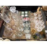CARTON CONTAINING VARIOUS DRINKING GLASSES,