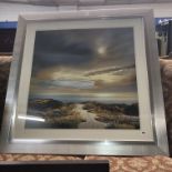 PHOTOGRAPH OF THE SAND DUNE FRAMED AND GLAZED