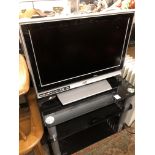 JVC TV AND GLASS MEDIA STAND