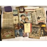 SELECTION OF EPHEMERA, DAILY SKETCH 1937, INTERESTING NEWS PAPERS,