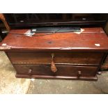 HAND CRAFTED DARK STAINED RAILWAY SLEEPER LOW CABINET