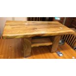 HAND CRAFTED RAILWAY SLEEPER TYPE COFFEE TABLE