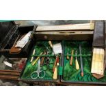 HEAVY BOX, CASED PART NEEDLE WORK SET,