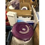 PURPLE FIZZ STAINLESS STEEL FIVE PIECE STORAGE SET, DOOR MESH SHEET, SPACE AGE VACUUM LIDS,