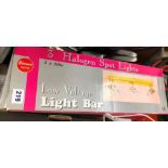 TWO BOXES OF THREE HALOGEN LOW VOLTAGE LIGHT BARS