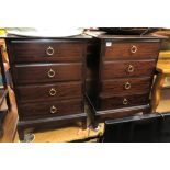 TWO STAG MINSTRAL FOUR DRAWER CHESTS