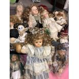 BOX OF VARIOUS COSTUME AND DRESS DOLLS