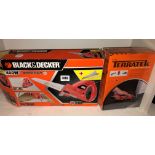 TERRATEK CORDLESS SCISSORS AND A BLACK AND DECKER SCORPION SAW