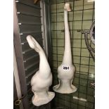 TWO NAO GEESE FIGURES