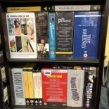 TWO SHELVES OF DVD BOX SETS - THE SWEENEY, THE PRISONER, CARRY ON, BREAD, CRACKER,