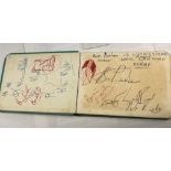 AUTOGRAPH ALBUM INCLUDING CCF FOOTBALLERS - JIMMY HILL,