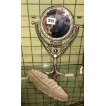 ART NOUVEAU STYLE FIGURAL TOILET MIRROR