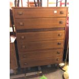 1960S TEAK SIX DRAWER CHESTS