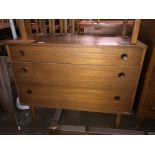 1960S-70S TEAK THREE DRAWER CHEST