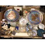 CARTON CONTAINING ROYAL WORCESTER THE LEGENDS OF THE NILE PLATES, RIBBON PLATES,