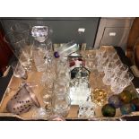 CARTON CONTAINING VARIOUS DRINKING GLASSES,