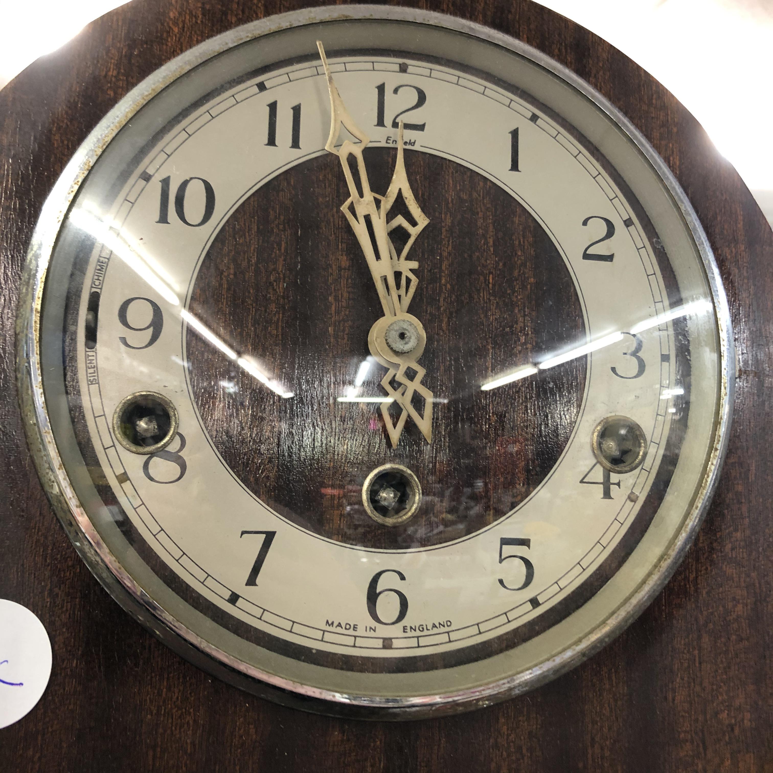 ENFIELD DOME CASED 8 DAY MANTEL CLOCK AND ONE OTHER - Image 2 of 5