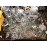 CARTON OF MISCELLANEOUS WINE GLASSES,