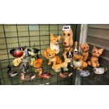SELECTION OF MAINLY DOG FIGURES INCLUDING EXAMPLES BY BESWICK, SYLVAC,