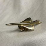 GOLD PLATED CONCORDE LAPEL STUD