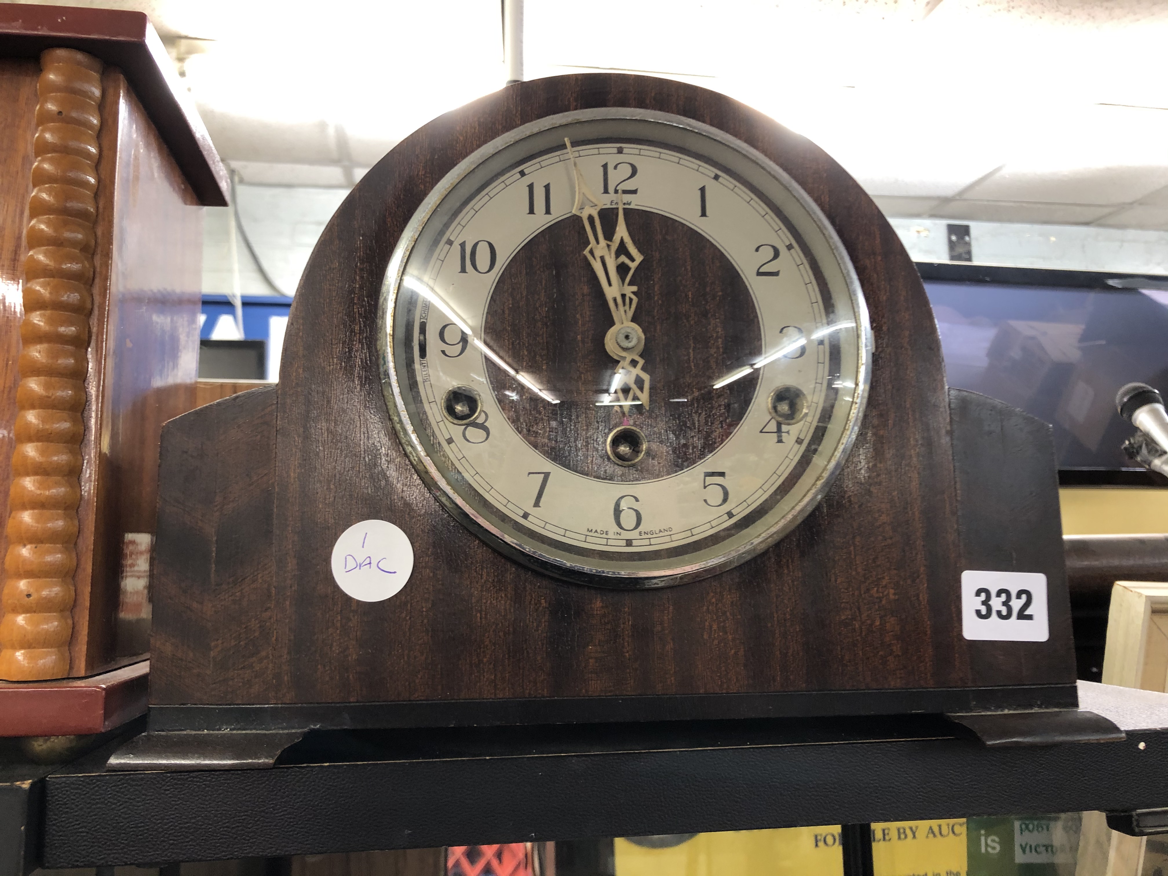 ENFIELD DOME CASED 8 DAY MANTEL CLOCK AND ONE OTHER - Image 5 of 5