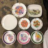 ROYAL ALBERT GRAFTON AND BONE CHINA BOTANICAL PLATES