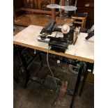 COLUMBIA INDUSTRIAL TREADLE SEWING MCHINE