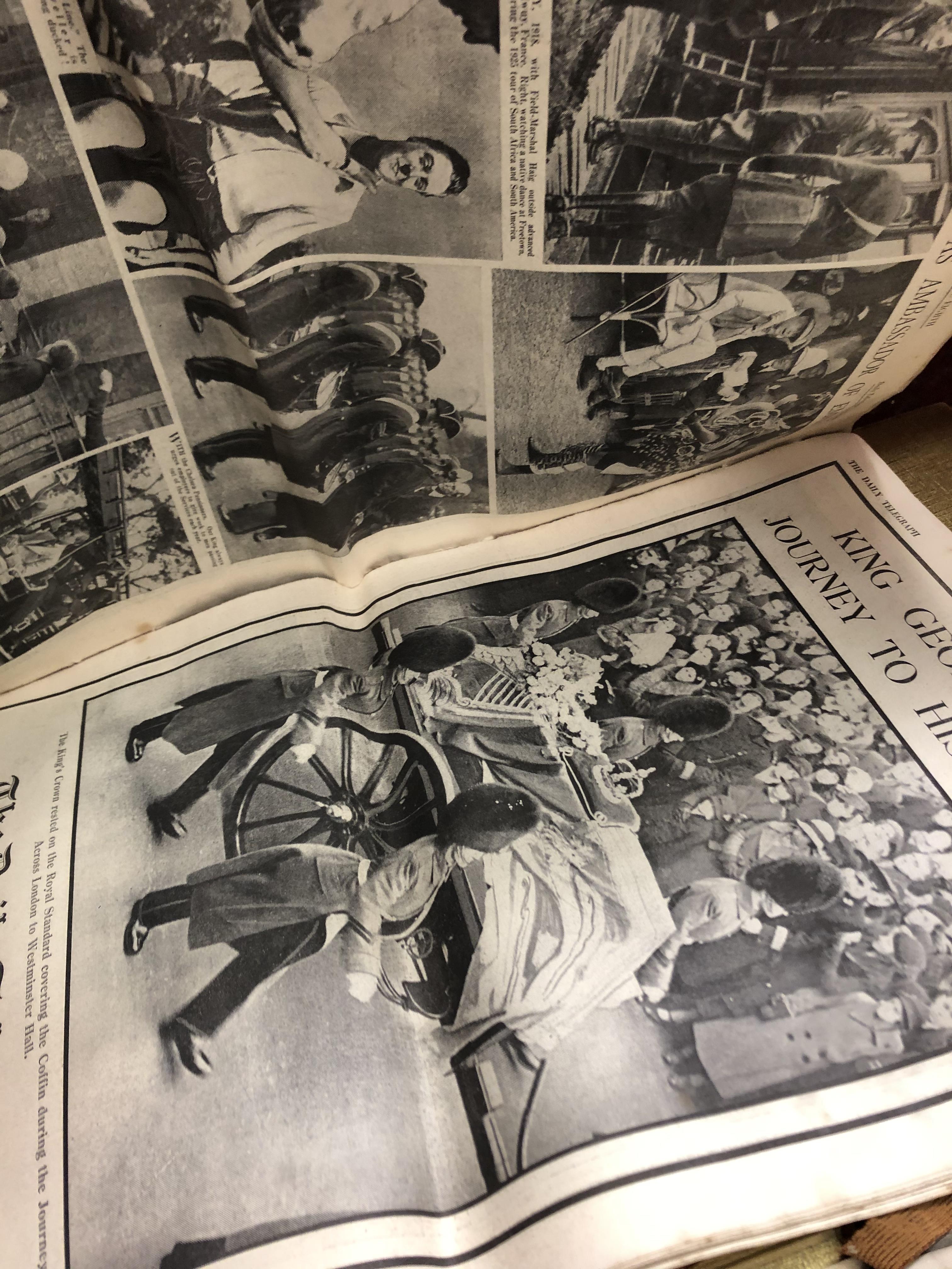 1936 DAILY TELEGRAPH SUPPLEMENT KING GEORGE V, TWO BINDERS, - Image 9 of 10