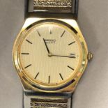 BOXED GENTLEMAN'S SEIKO QUARTZ WRIST WATCH