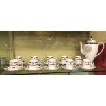 WEDGWOOD BONE CHINA HIGHGROVE COFFEE SERVICE FOR TEN