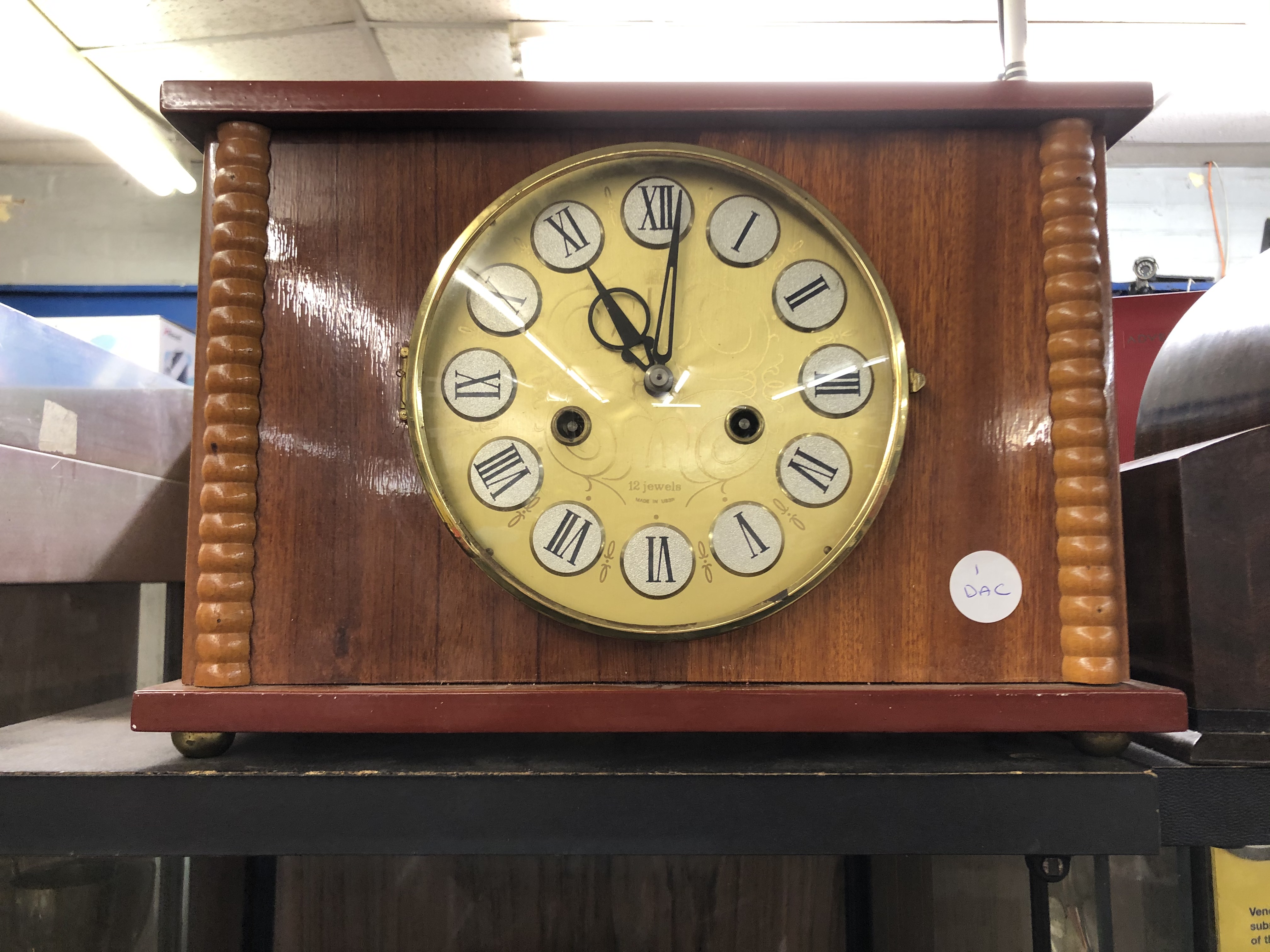 ENFIELD DOME CASED 8 DAY MANTEL CLOCK AND ONE OTHER - Image 4 of 5