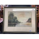 PASTEL CRAYON LANDSCAPE PICTURE FRAMED