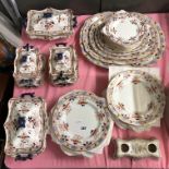 BURLEIGH WARE JAPONICA PATTERNED EXTENSIVE DINNER SERVICE