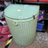 GREEN LLOYD LOOM DEMI LUNE LINEN BIN