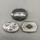 925 SILVER OVAL PILL BOX,