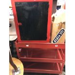 CLARKE MECHANICS MOBILE TROLLEY AND WORKTOP MULTI STORAGE CUPBOARD