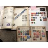 THREE STAMP ALBUMS - COMMANDO STANLEY GIBBONS, STANLEY GIBBONS WORLDEX,