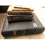 LEATHER BOUND HOLY BIBLE WITH ILLUSTRATIONS,