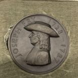 BRONZE BICENTENNIAL MEDALLION FOR JOSEPH FRY 1728-1787 IN CASE