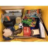 BOXED SLINKY, GYROSCOPE, POCKET ROULETTE, SCALEXTRIC RACE TUBE CAR,