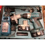 CASED MAKITA CORDLESS DRILL,