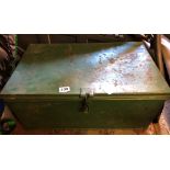 GREEN PAINTED HEAVY DUTY TOOLBOX