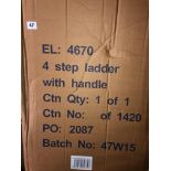 BOXED STEP LADDER WITH HANDLE KND FORM